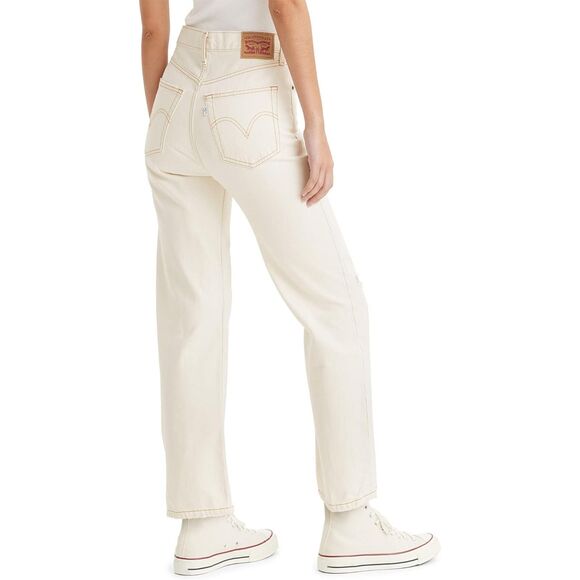 Levi's Cream Straight Leg Jeans - Picture 2 of 8